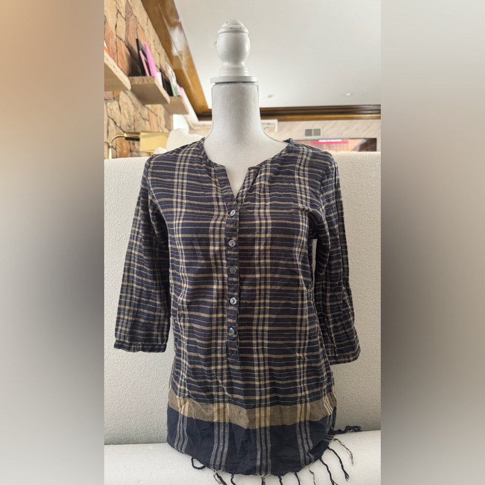 NWT Maison Scotch plaid tunics